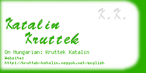 katalin kruttek business card